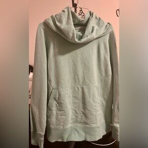 L.L. Bean Light Green Cowl Neck Sweater